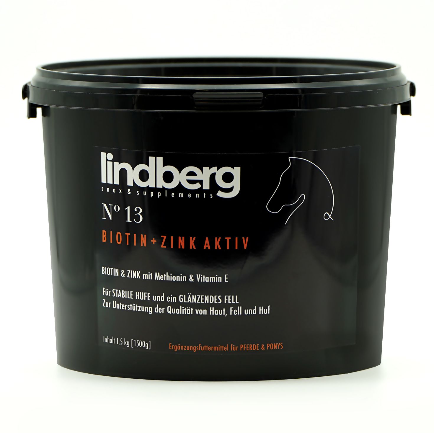 Lindberg Equestrian Biotin und Zink mit Vitamin E für Pferde Haut, Fell und Huf